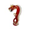 Drago Rosso in Piedi – Scultura Unica in Original Murano Glass